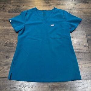 Figs womens XS scrub set- Pacific Blue